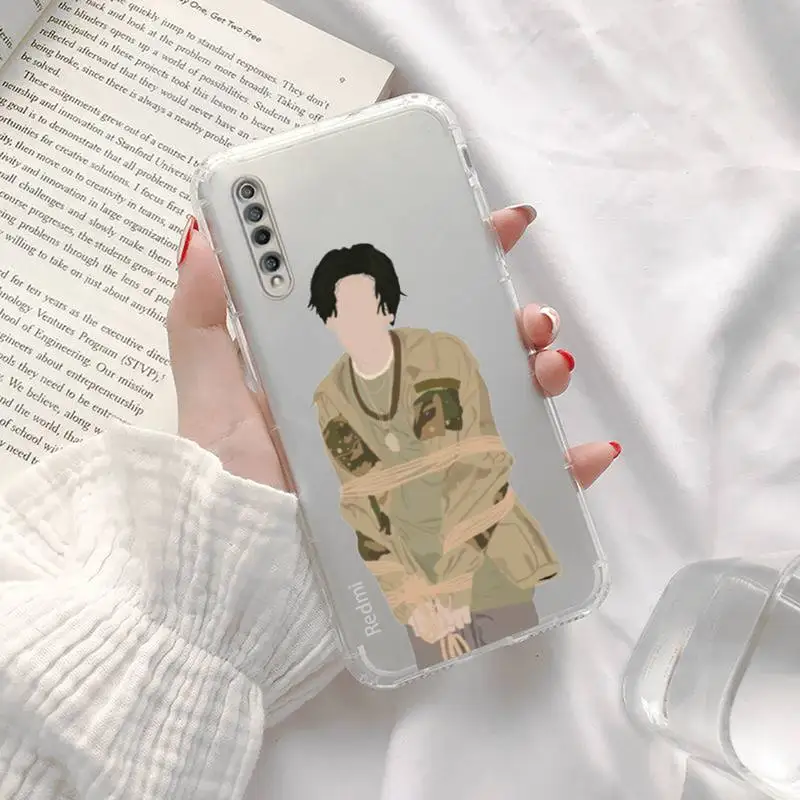 

agust d suga Phone Case Transparent For Xiaomi Redmi K30 10T 10X 9 9A 8 8A K40 T S note 8 9 10 PRO 5G