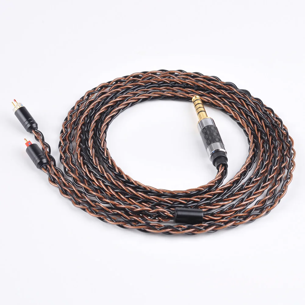 Yinyoo 3,5/4,4/2,5 мм сбалансированный MMCX для Shure SE215 se535 se846 2Pin 8 ядер посеребренный кабель для наушников для ZS10 AS10 ZSN для TRN