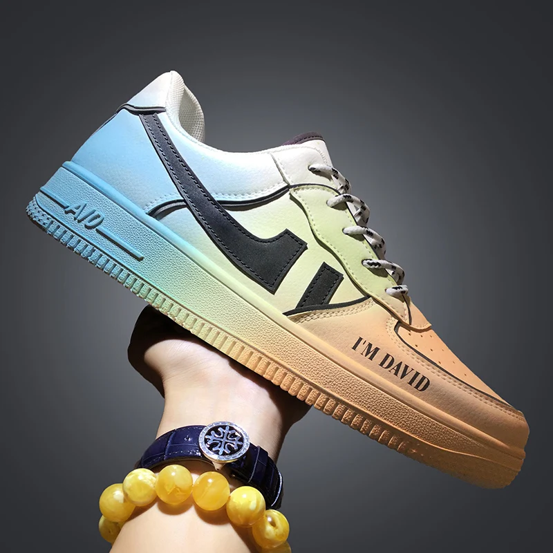 

Colorful Sports Shoes For Young Students Shinny In dark Night Men Canvas Shoes Comfortable Boy's Casual Shoes Man Vulcanize Shoe