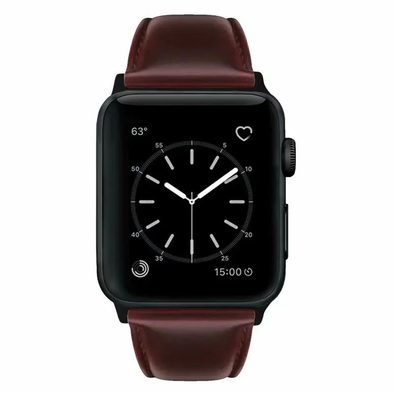 Сменный ремень из натуральной кожи ремешок для iwatch 38 мм 42 с пряжкой Apple Watch 40 44