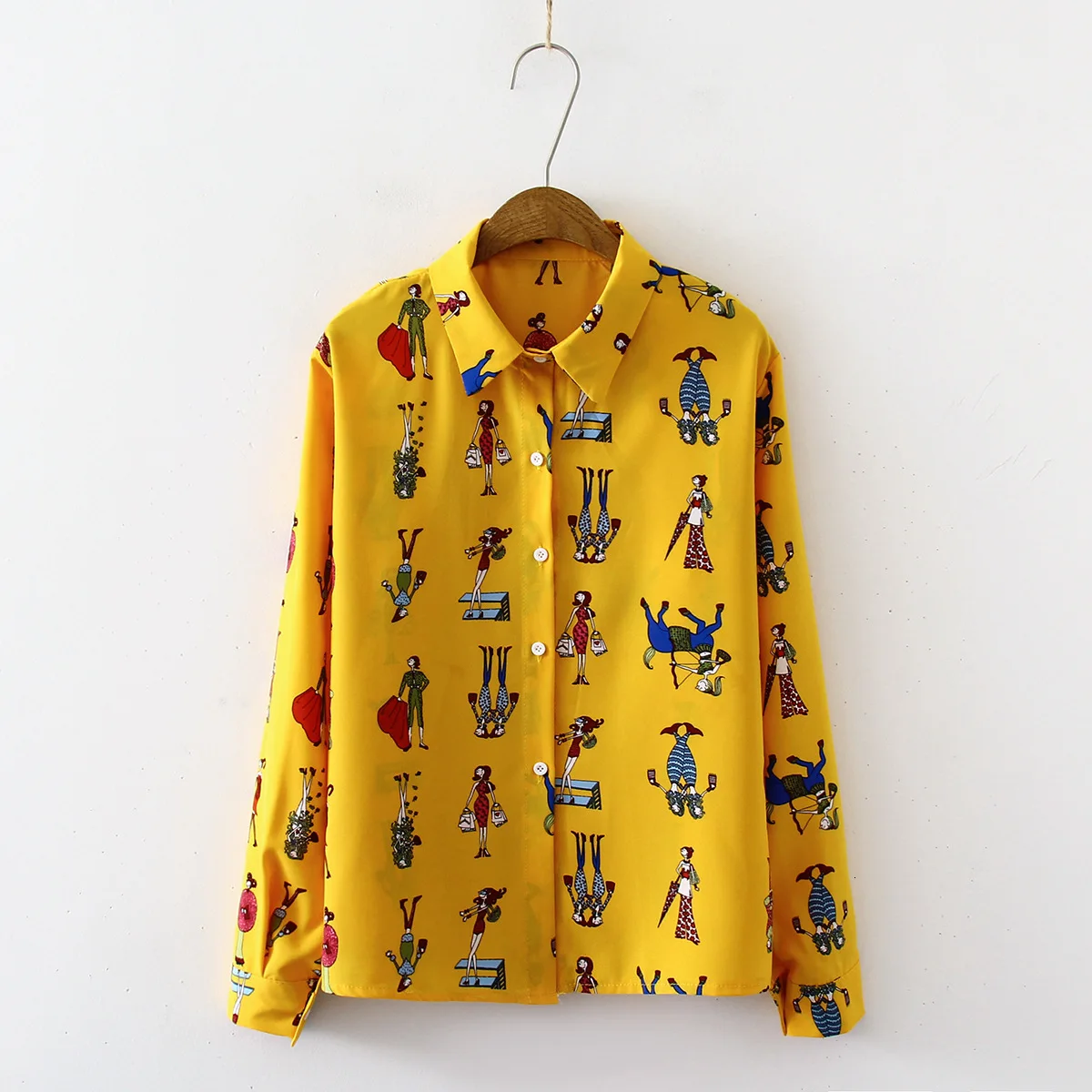 Новинка Сезон осень Женские Модная одежда с длинными рукавами хлопковые