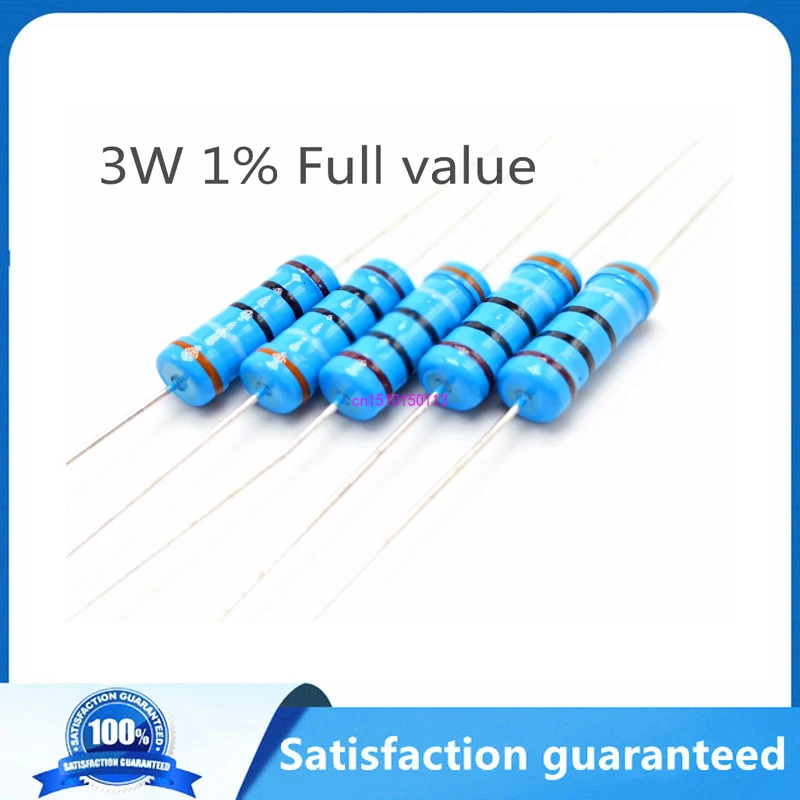 

10pcs 3W 1% Metal film resistor 1R 1.1R 1.2R 1.5R 1.8R 2R 2.2R 2.4R 2.7R 3R 3.3R 3.6R 3.9R 4.3R 4.7R 5.1R 3.9ohm 4.3ohm