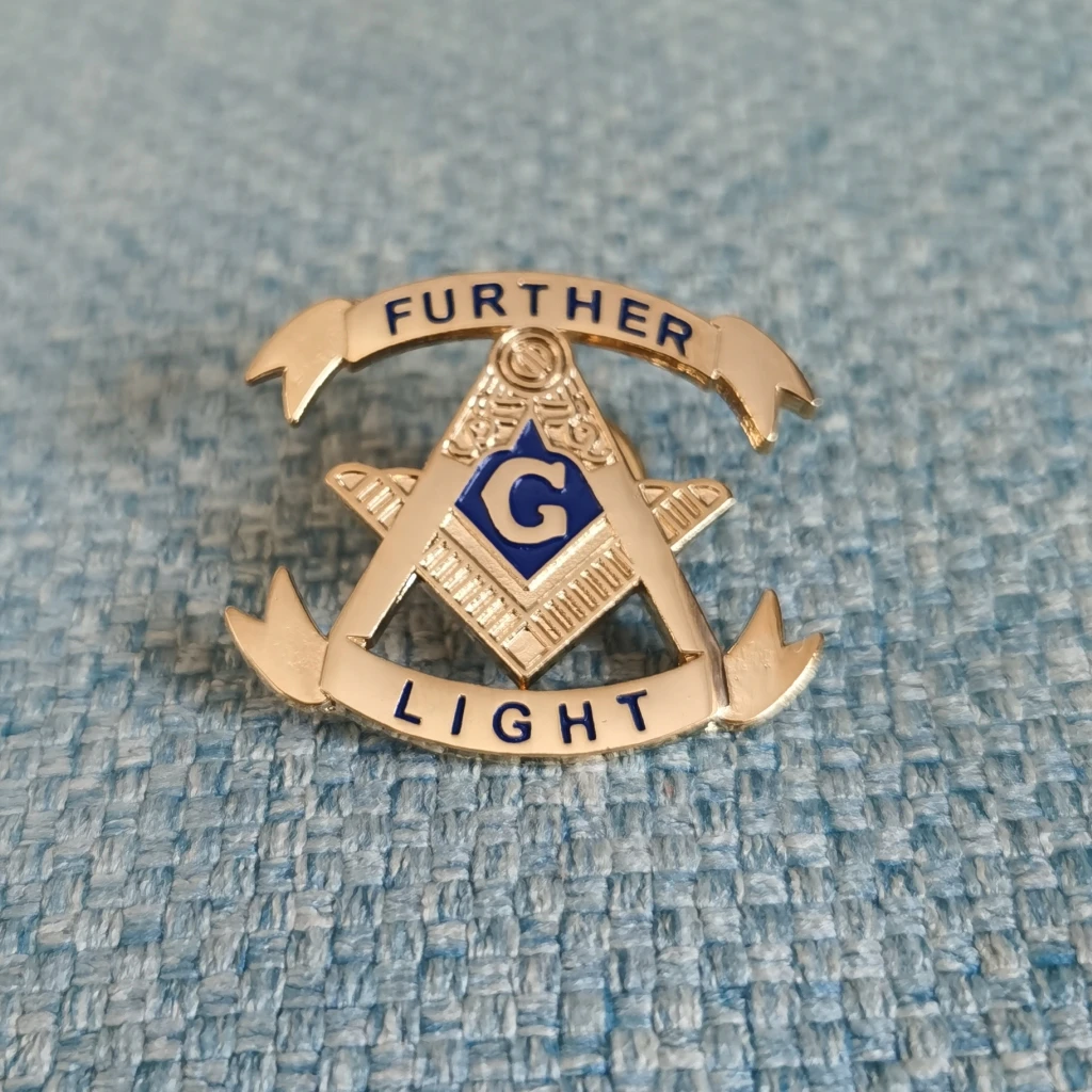 

Further Light Square and Compass Masonic Lapel Pin 10pcs