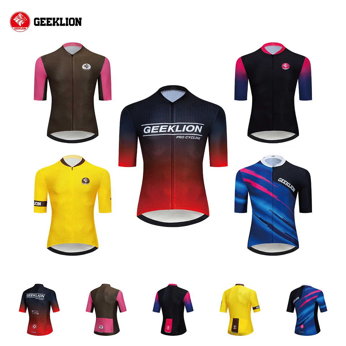 Комплект для велосипеда Geeklion с коротким рукавом дышащая одежда езды на