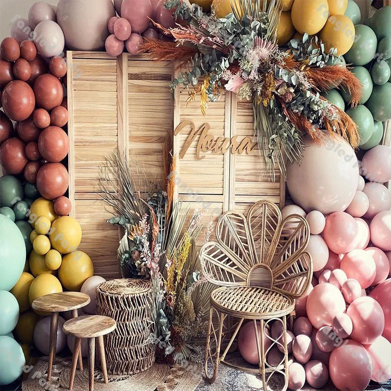 

164pcs Doubled Apricot Matte Coral Ginger Balloon Garland Dusty Pink Green Baby Shower Gender Reveal Birthday Party Supplies