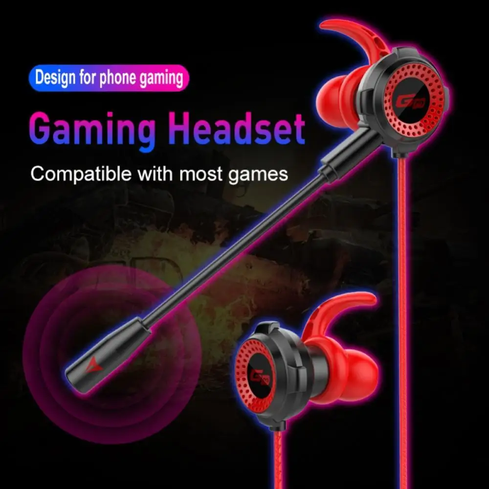 

Newest Portable Dynamic Noise Reduction In-Ear Wired Call Earphones Gaming Computer Earpiece With Dual Mic Dropshipping