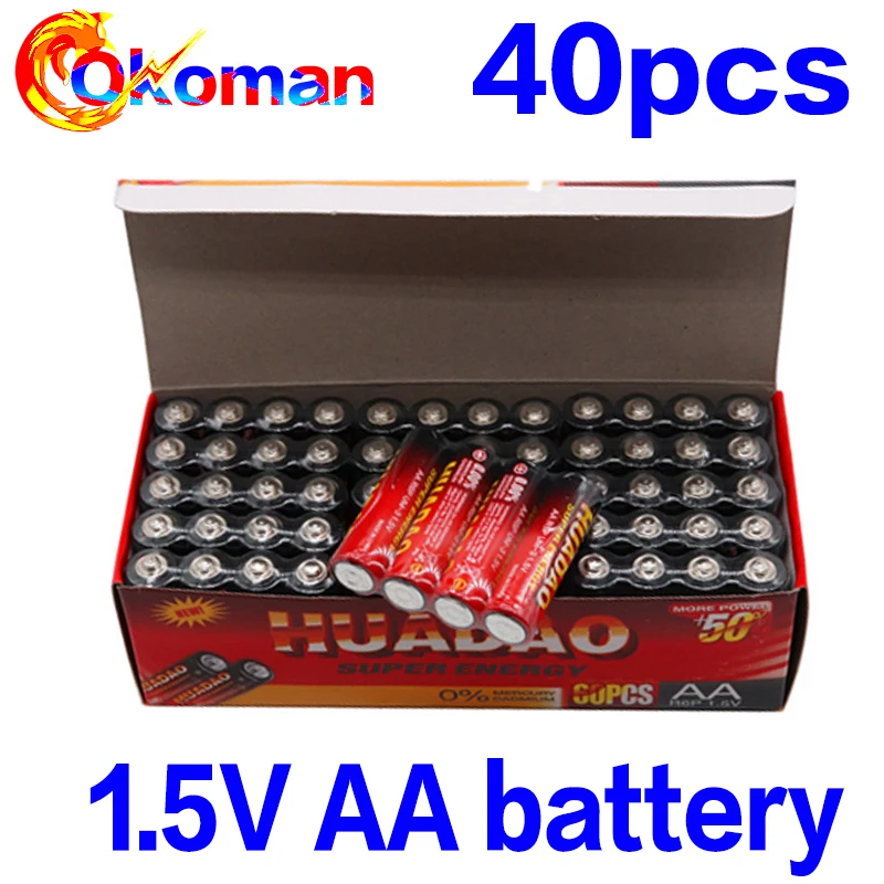 Для выведения токсинов 40 шт 1 5 V AA Батарея щелочные батарейки не применяется ртуть