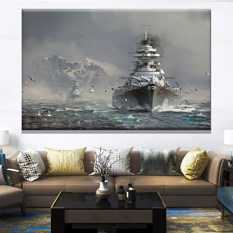 Настенная картина на холсте черно-белая | Дом и сад