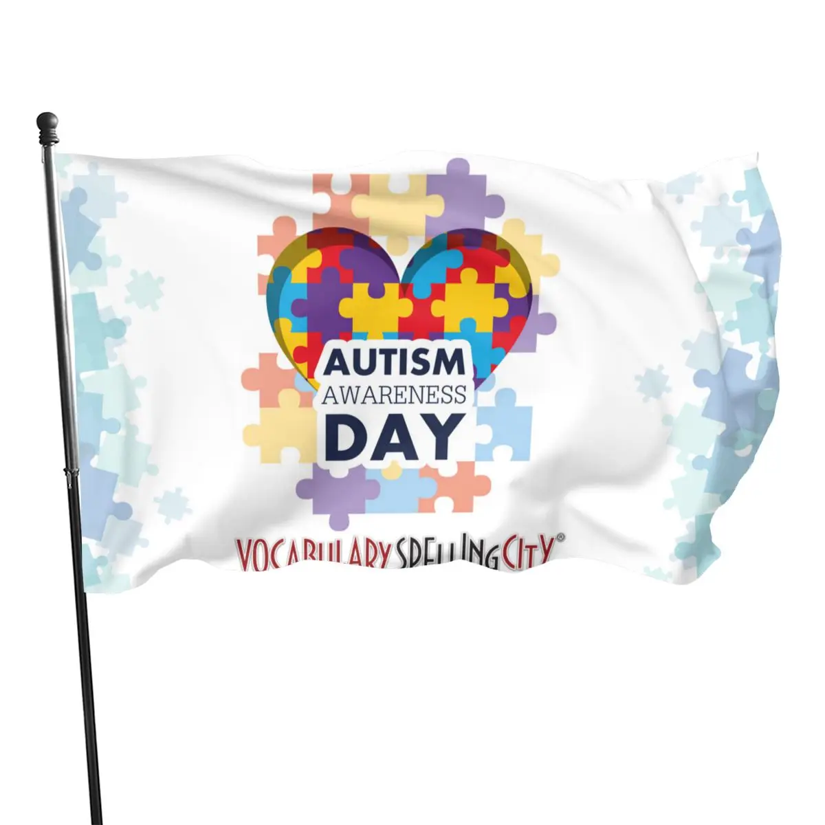 

World Autism Awareness Day flag for decoration 90x150cm