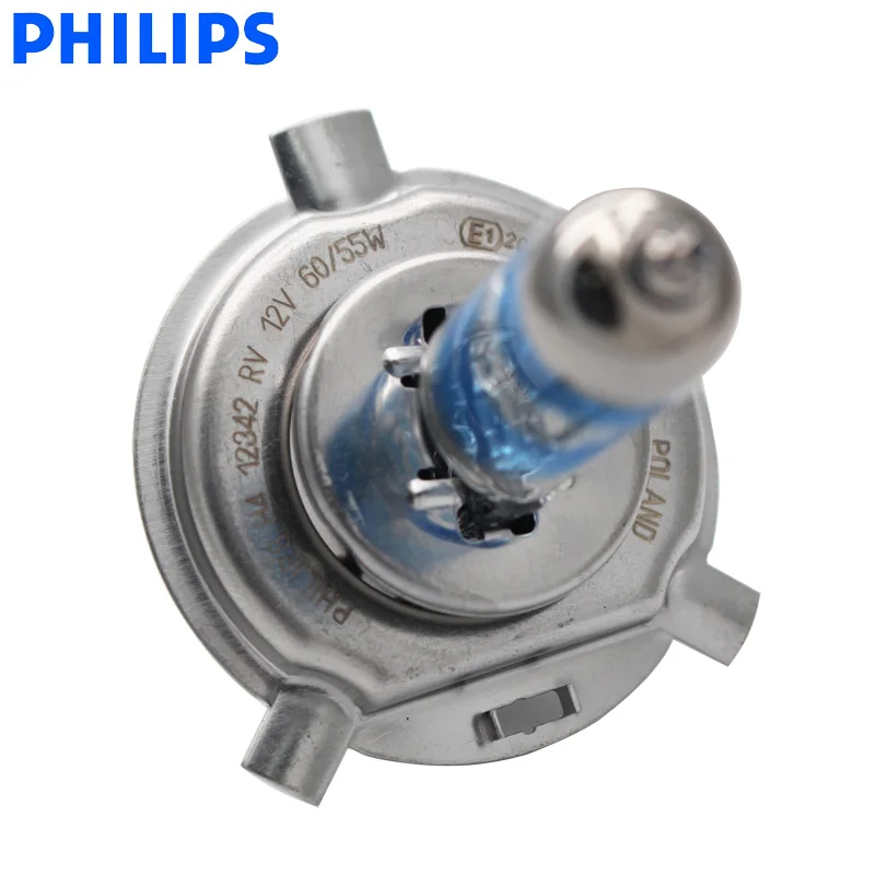 Philips H4 9003 12V Racing Vision + 150% более яркие Автомобильные фары Hi/lo галогенная лампа ралли