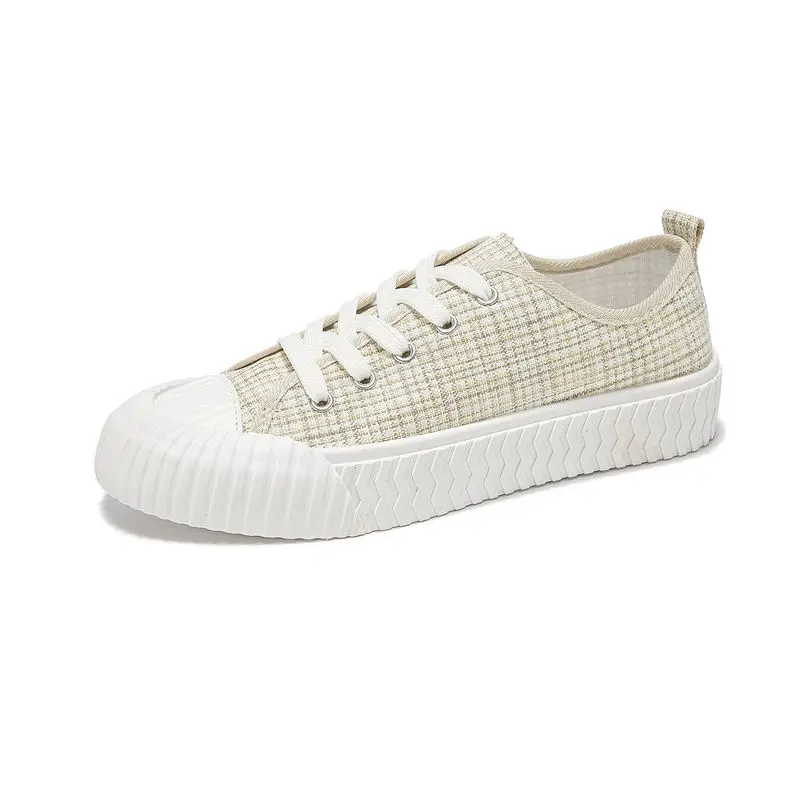 

New Canvas Shoes Women Teenagers Skateboard Shoes Spring Summer Color Street Sneaker All Match Outdoor Footware U12-72