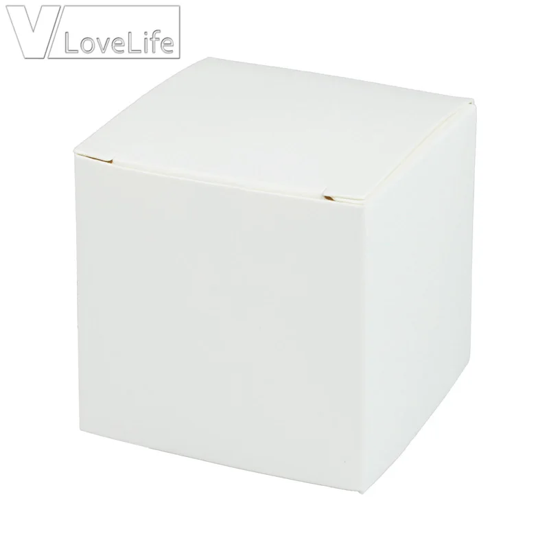 Квадратные бумажные подарочные коробки 25 шт. коробка для упаковки ювелирных