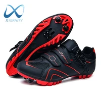 professional self locking cycling shoes outdoor breathable mtb bicycle shoes anti skid sneakers racing road bike spd cleat shoes
