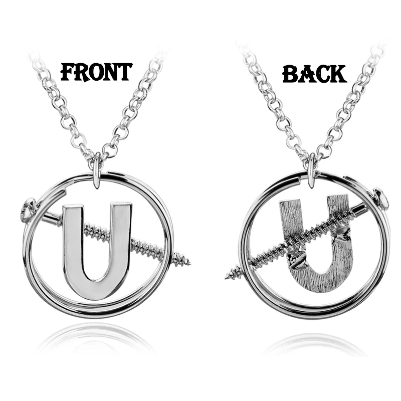 Хип хоп винт u образный кулон ожерелье Ghostbusters Хэллоуин косплей ювелирные изделия