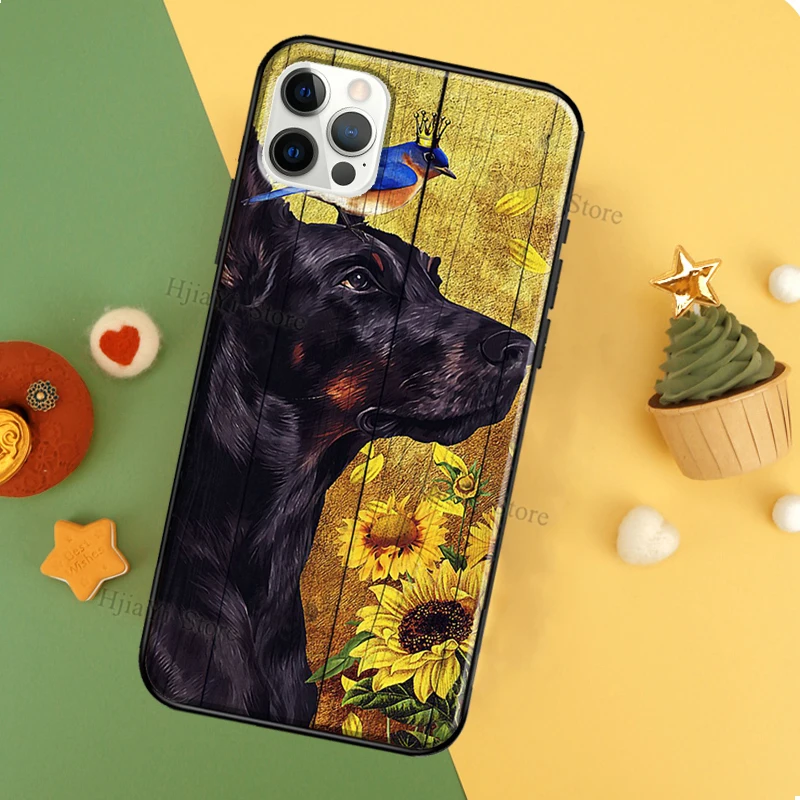 Чехол Doberman Dog Coque для iPhone 11 12 Pro Max 13 XS MAX 6 7 8 Plus 5S SE 2020 X XR чехол | Мобильные телефоны и