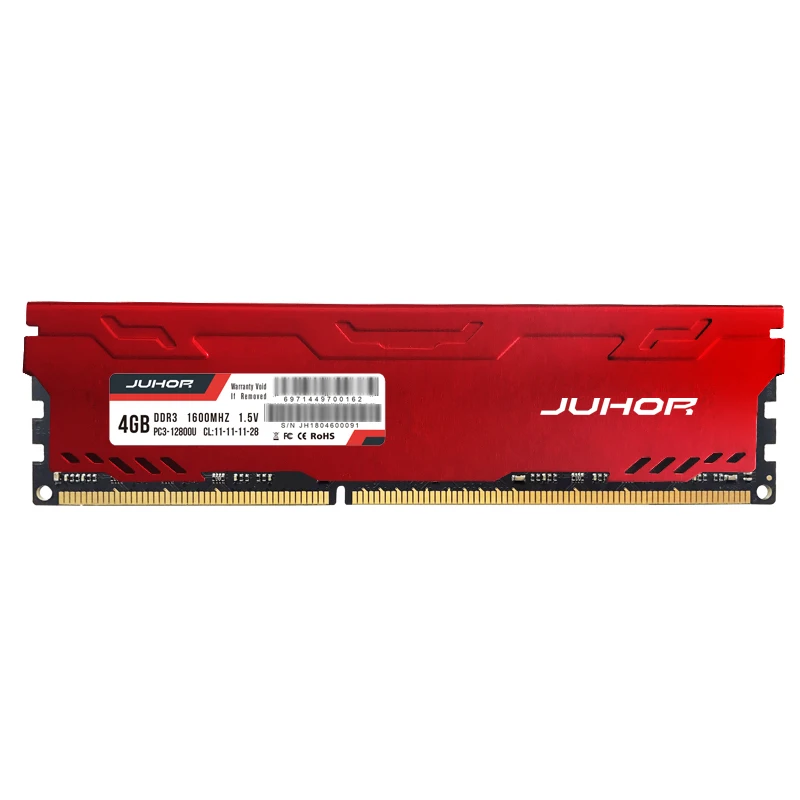 Оперативная память JUHOR DDR3 4 ГБ 8 1600 МГц 1866 для настольного компьютера новая Dimm Ram s с