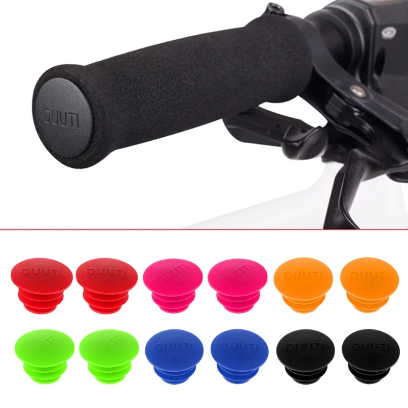 

2pcs Mountain Bike Bar Grips Cap Covers Classic Delicate Bicycle Handlebar End Plug PE Handle Clamp Bar End Stoppers