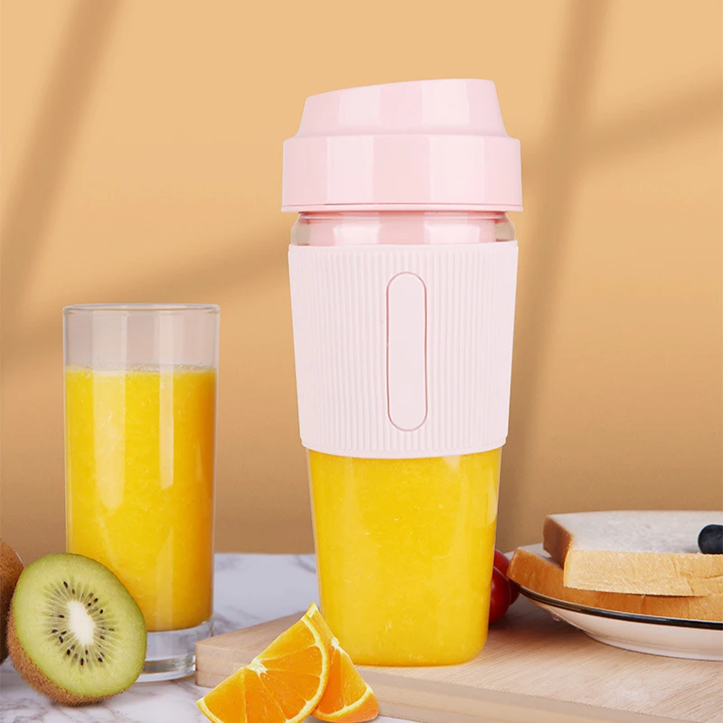 

Portable Stainless Steel Fresh Fruit Juicer Mini Household USB Rechargeable Juicer Cup Personal Food Blender Nutritional Juicer