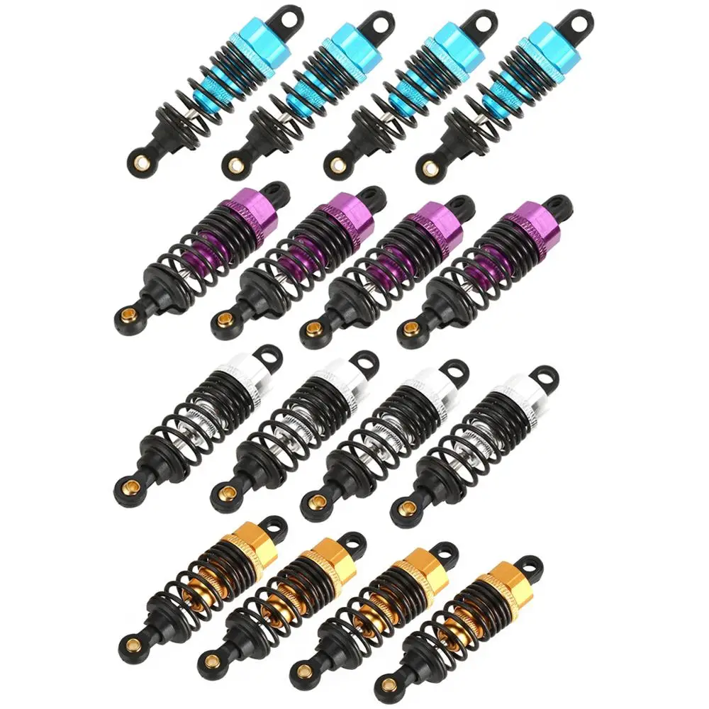 4 шт. 60 мм металлический амортизатор подвески для 1/10 RC On Road Drift Car Traxxas HSP Redcat RC4WD Tamiya