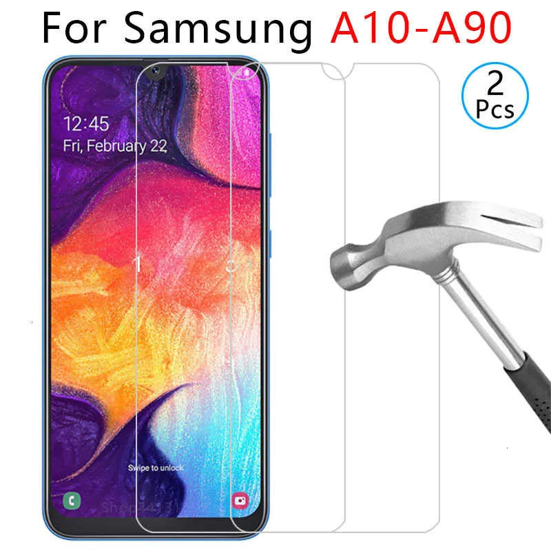 Чехол для телефона из закаленного стекла samsung a10 a20 a20e a30 a40 a40s a50 a60 a70 a80 a90 защитный