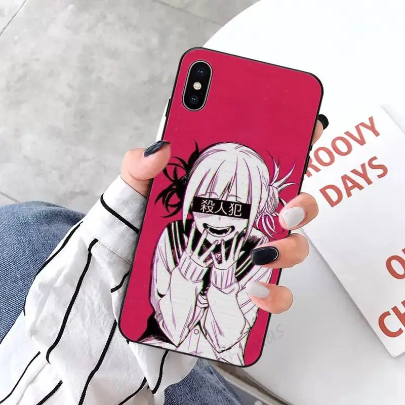 

Himiko Toga Boku No Hero Academia Anti-fall mobile Phone Case coque for iPhone 11 12 pro XS MAX 8 7 6 6S Plus X 5S SE 2020 XR