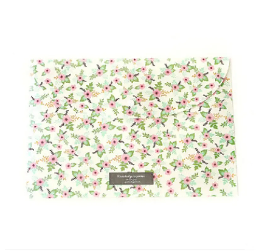 Прочная папка с цветочным рисунком бумажная А4 школьные и офисные