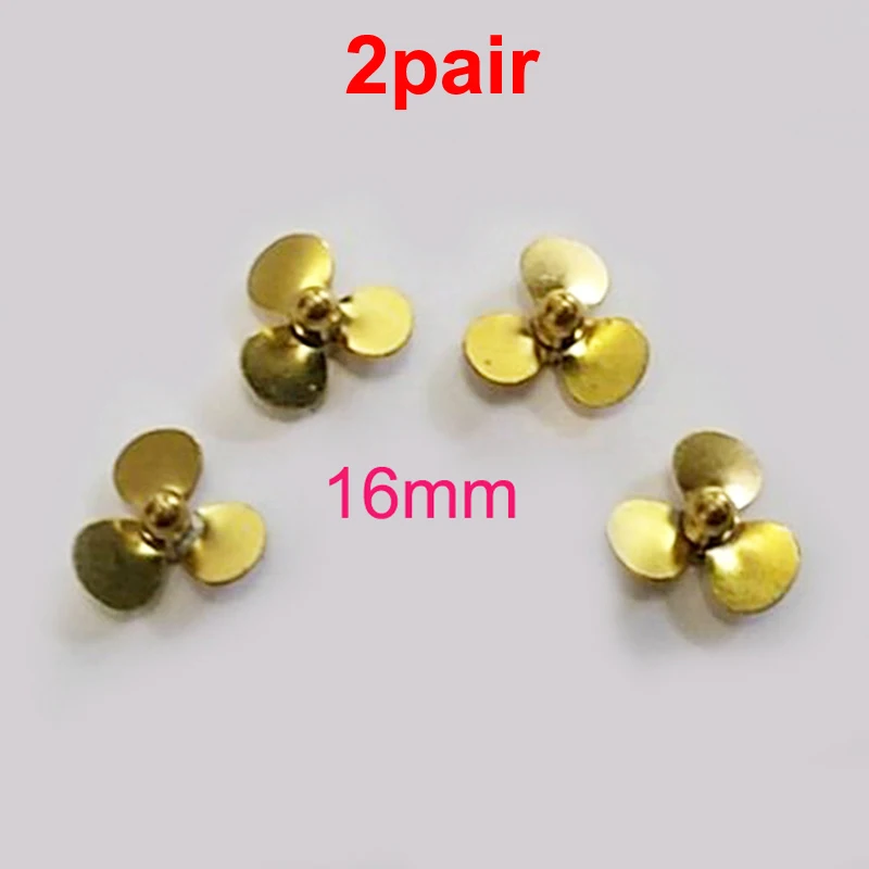 2 пары в партии RC лодка Диаметр 16 мм В комплект входят 3 лезвия апертура винта