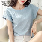 Рубашка женская Повседневная хлопковая, однотонная модная одежда, розовый топ, большие размеры, 2021 50, лето 8619