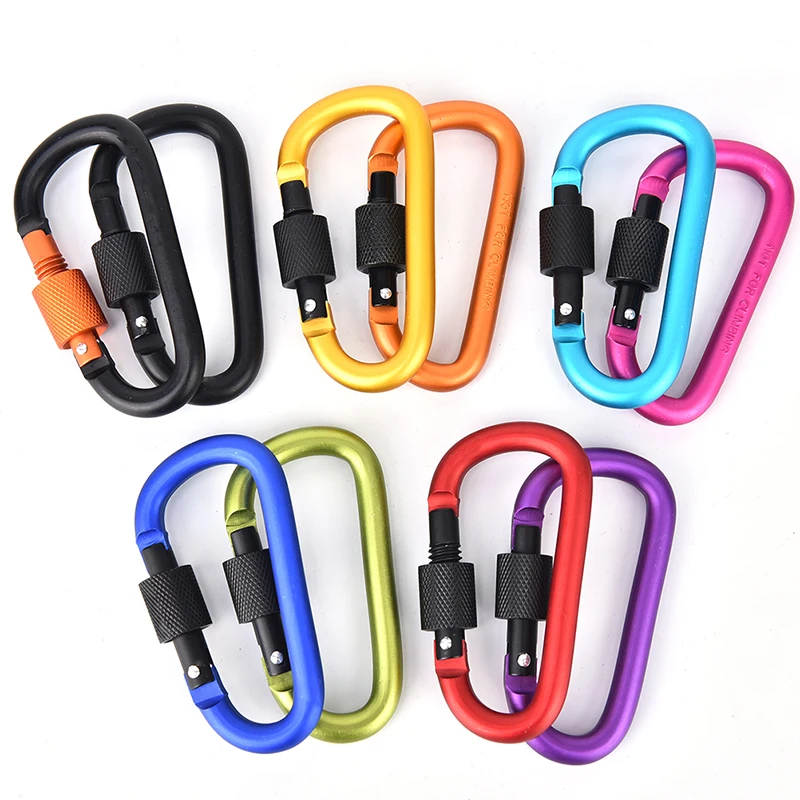 Открытый Отдых карабин для альпинизма D форма Пряжка быстрая подвеска мини