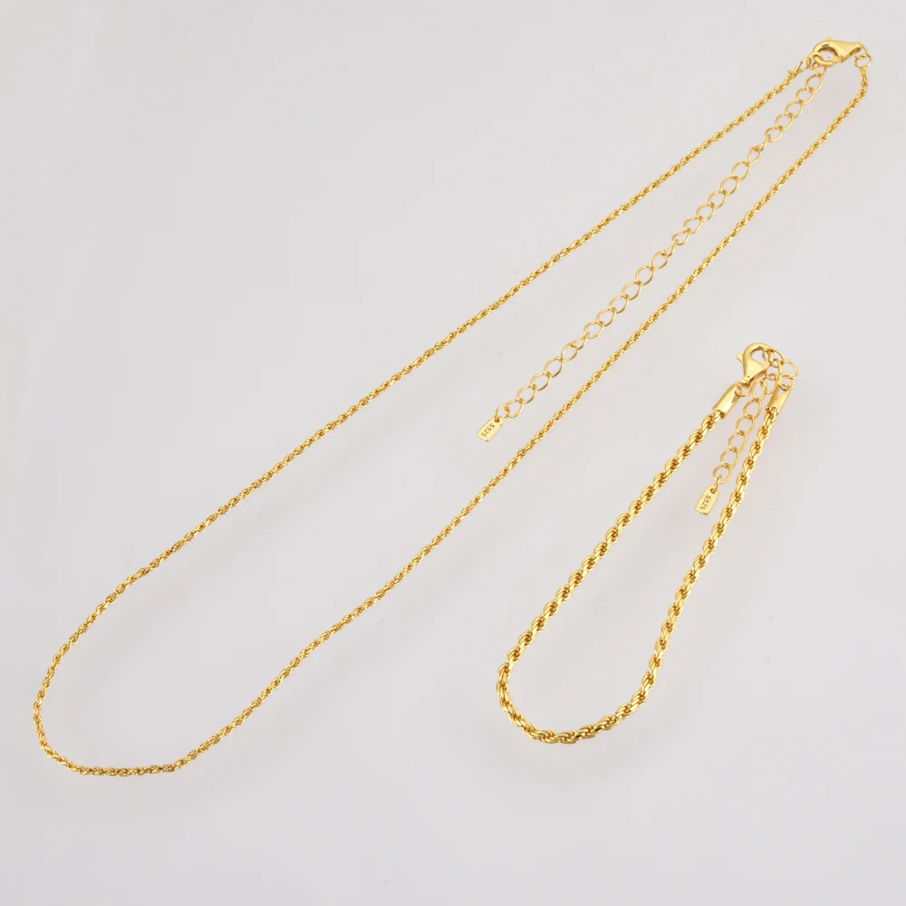 ANDYWEN 2020 Стерлинговое Серебро 925 пробы Золотой Твист цепочка браслет Мягкий Новый