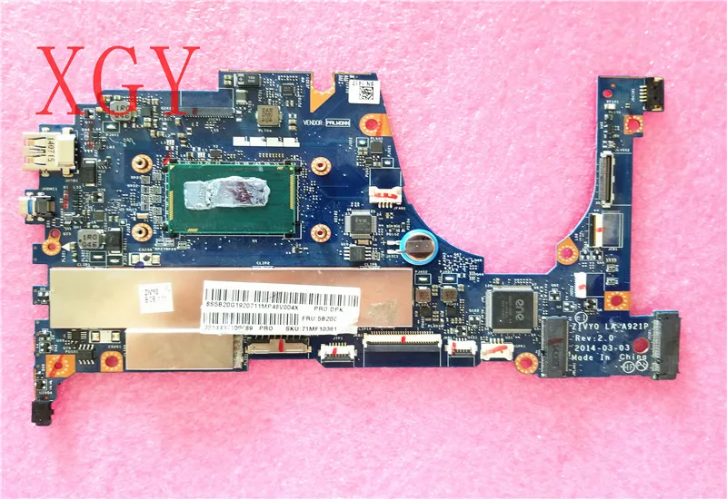 

Для lenovo FOR yoga 2 13 компьютерный портативный компьютер zivy0 LA-A921P 13 polegada sr1ef i5 4210u cpu 4 gb 100% test ok