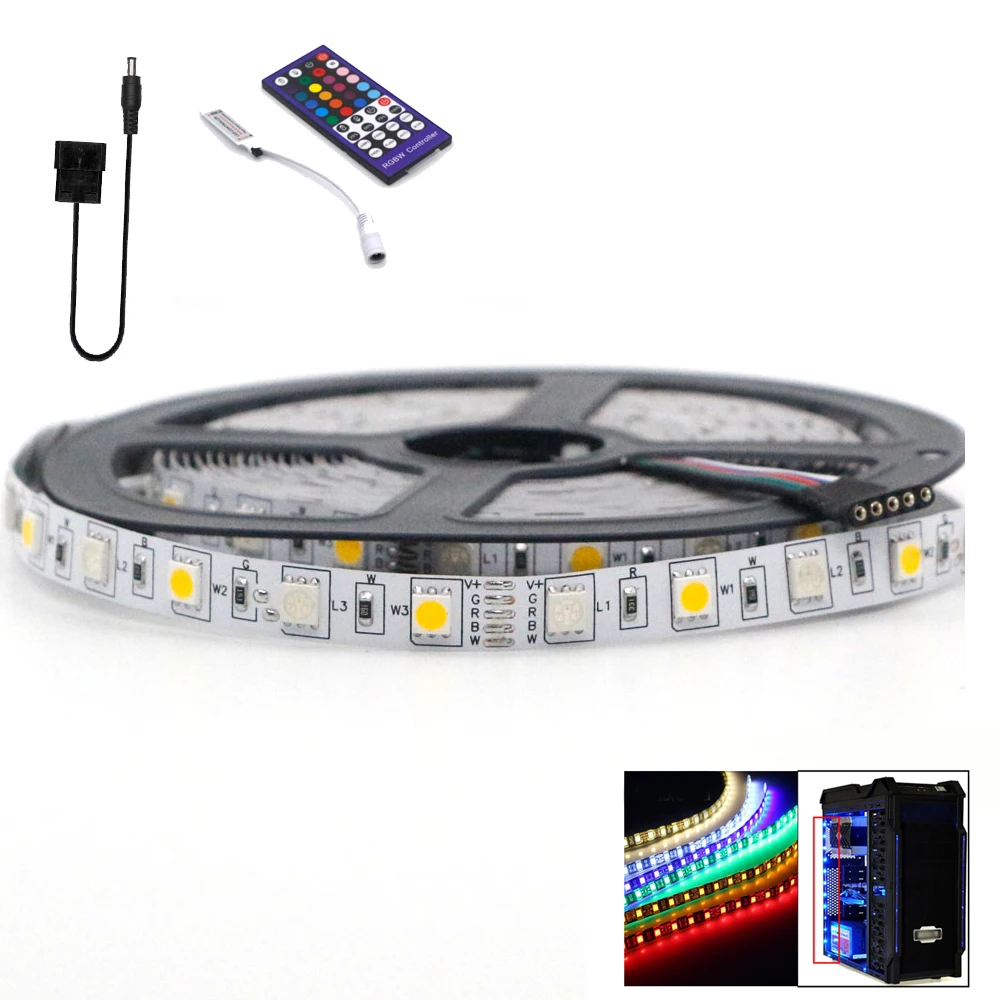 Светодиодная лента RGBW / RGB + WW светодиодный полосы фон светильник 5050 12 Вт