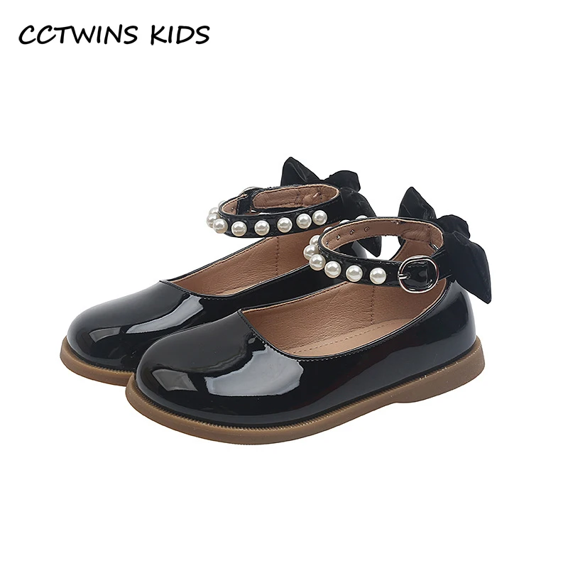 

Туфли детские с жемчугом, на плоской подошве