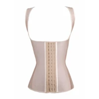 women waist trainer corset no zipper vest underbust body shaper front 3 hooks slimming girdle latex shapewear waist cincher top