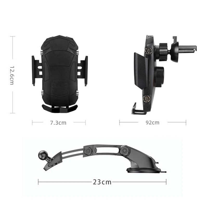 

Car Wireless Charger for iPhone 11 Samsung Xiaomi Induction Car Mount Fast Wireless Charging