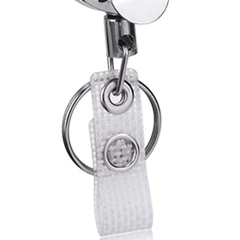 

Badge Holder Reel Clip Retractable, 3 Pcs Heavy Duty Retractable Badge Reels with Keyrings and ID Holder Strap for Name Card Key