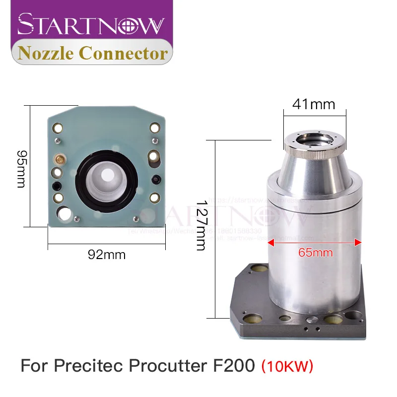 Startnow Laser Nozzle Sensor Connector Nozzle Connection Part For Precitec CM2 SE Series ProCutter HANS Fiber Laser Cutting Head images - 6