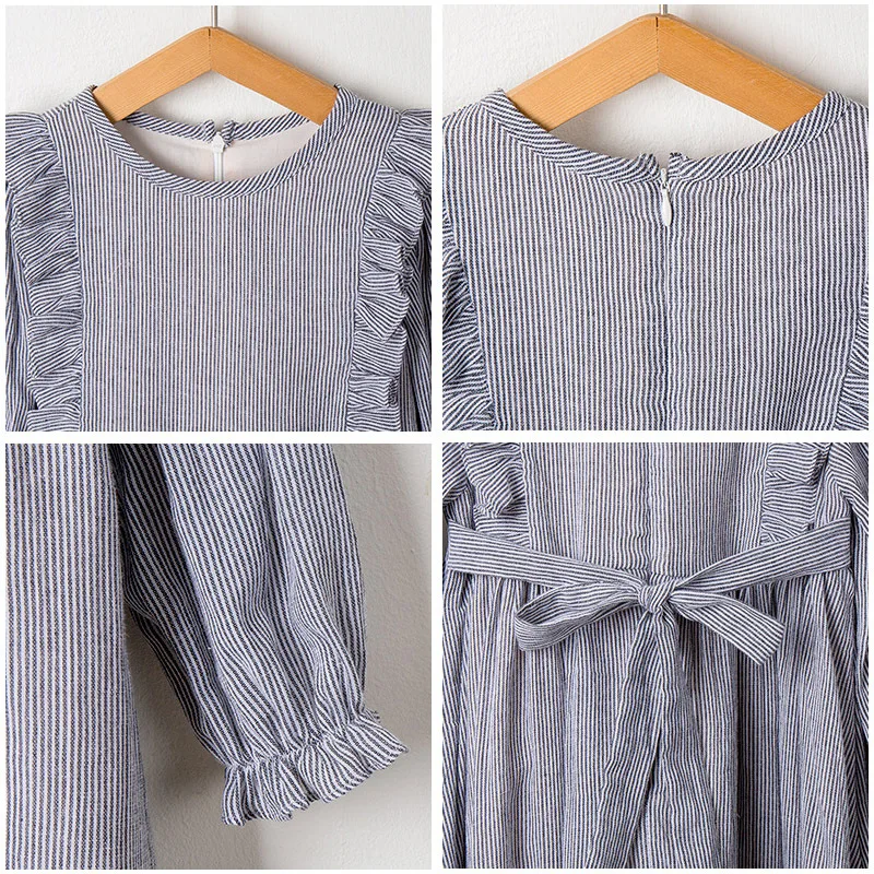 2020 новое платье для маленьких девочек детское хлопковое в полоску яркое милое с