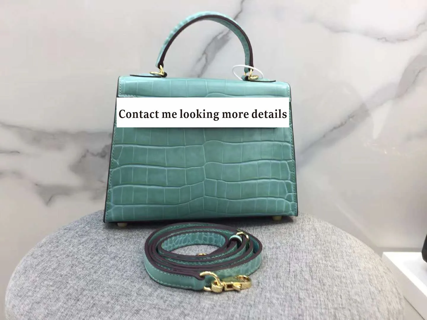 

Genuine Leather Crocodile Pattern Single Shoulder Bag Cross Body Bags Designer Bags Bolsas Feminina Messenger Bags