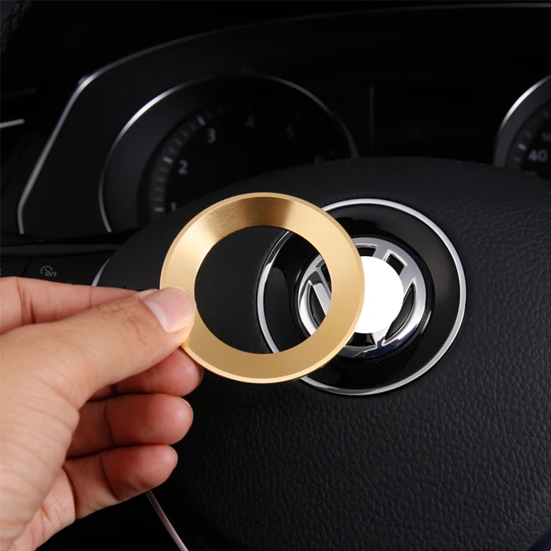 Автомобильный Стайлинг логотип на рулевом колесе эмблемы кольцо украшение