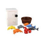 Сборные городские игрушки для детей MOC, Двойная модель, аксессуары для некоторых продуктов, города, DIY модели, строительные блоки