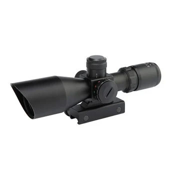 2,5-10x40 короткий прицел с двойной подсветкой для охоты Crosshair винтовочный оптический прицел - Color: 1