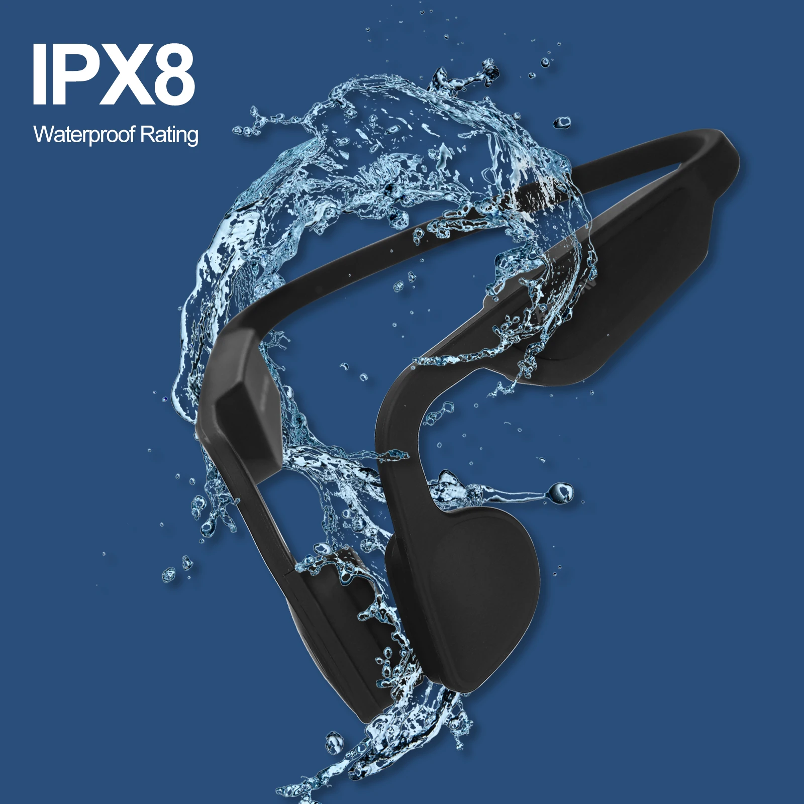 Гарнитура Bluetooth 5 0 с костной проводимостью беспроводная гарнитура поддержкой FM