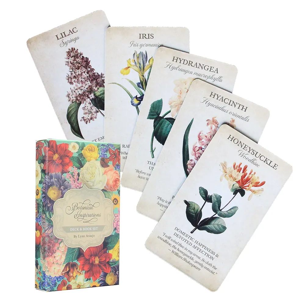 

Оракул Таро карты ботанического вдохновения Настольные игры для взрослых и детей Семейные игральные карты колдовство принадлежности