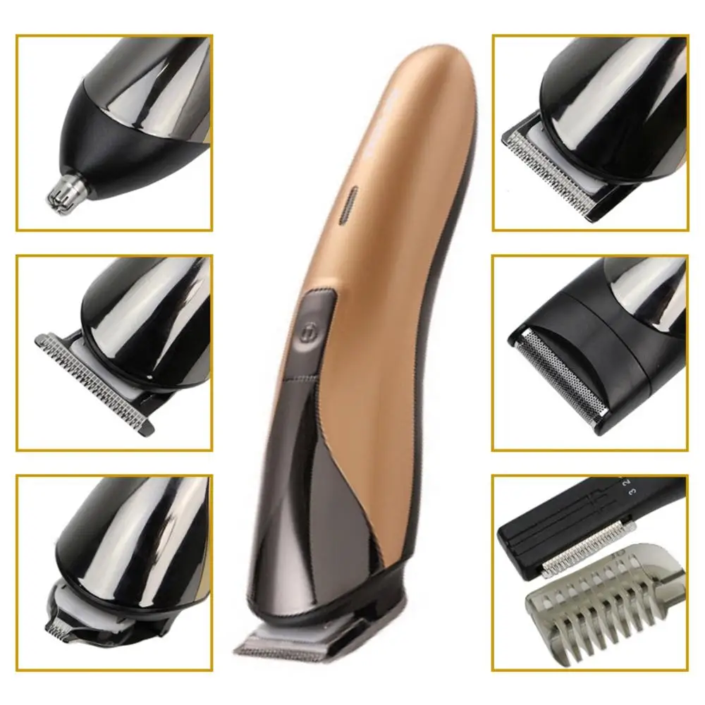 Kemei электрическая машинка для стрижки волос мини триммер бороды Парикмахерская