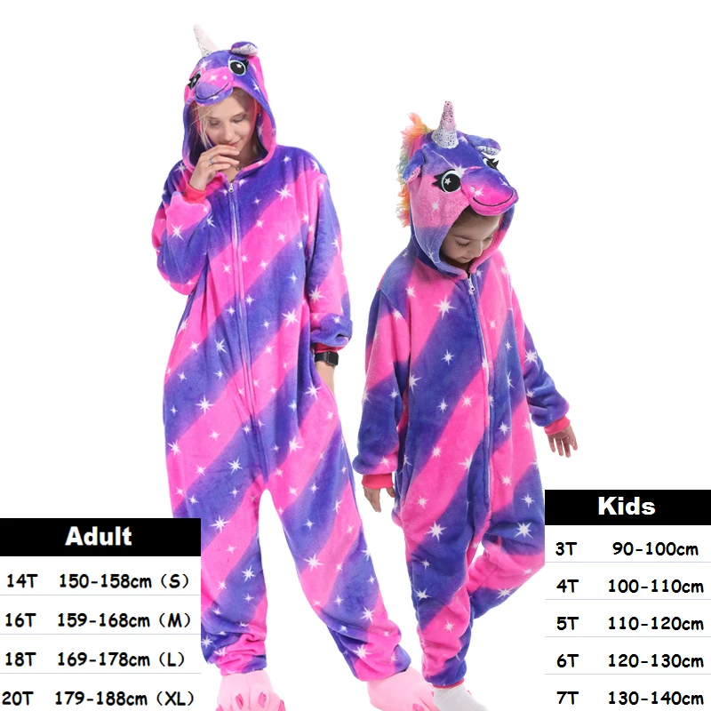 Детские пижамы со стежками с единорогом детская одежда для сна цельная Пижама
