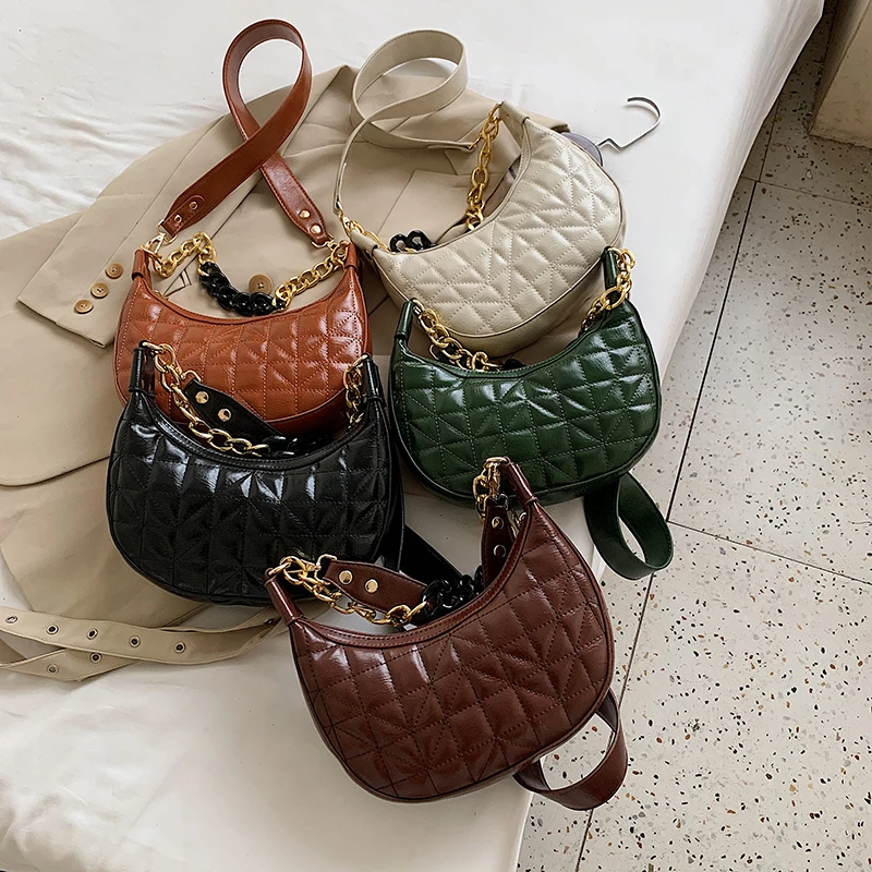 Luxury Designer 2021 Women Bags Fashion Chain Shoulder Crossbody Hand Small Handbags Branded Female Purse New | Багаж и сумки