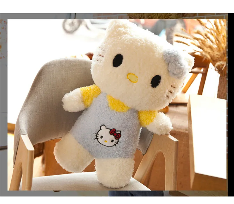 30-60 см Kawaii стоячие коты мягкие Мультяшные аниме плюшевые игрушки милые куклы для малышей, милая Подушка для детей, подарки для детей