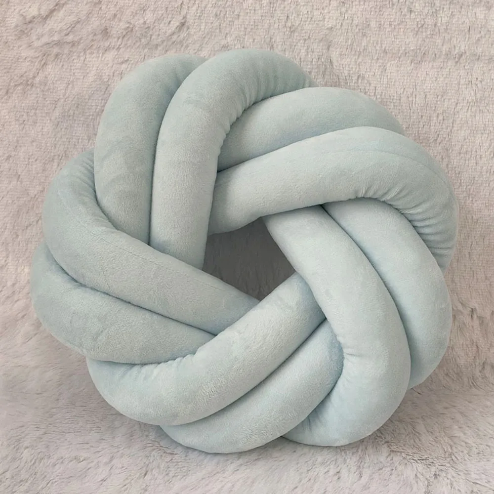 Скандинавская мягкая плетеная Подушка с узлом 30 см тканый коврик ручной работы