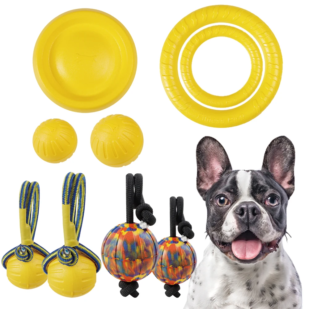 

Dog Toy Flying Discs Dog Training Ring EVA Rubber Dog Rope Ball Bite Resistant Pet Floating Toy Dog Interactive Toys pet toys